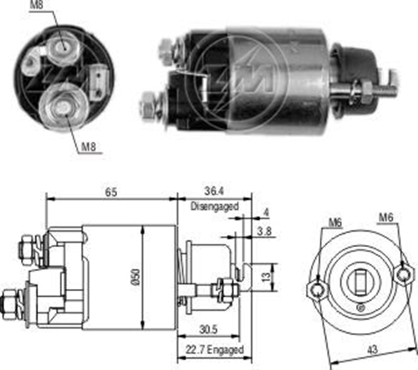 MARS OTOMATIGI 12V KUBOTA / SUBARU / TOYOTA