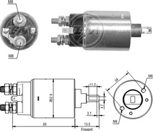 MARS OTOMATIGI 12V NISSAN PICK-UP 2.2 - 2.3 - 2.5D - URVAN 2.2 - 2.3D - BUS 2.3D (SS-1228)