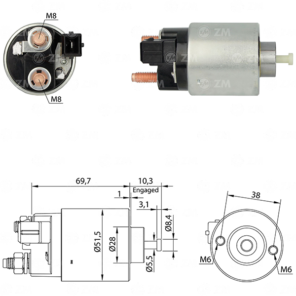 MARS OTOMATIGI 12V CITROEN BERLINGO - C1 - C3 - C4 - C5 - DS 3 - DS 4 - DS 5 / MINI CLUBMAN - COOPER / PEUGEOT 108