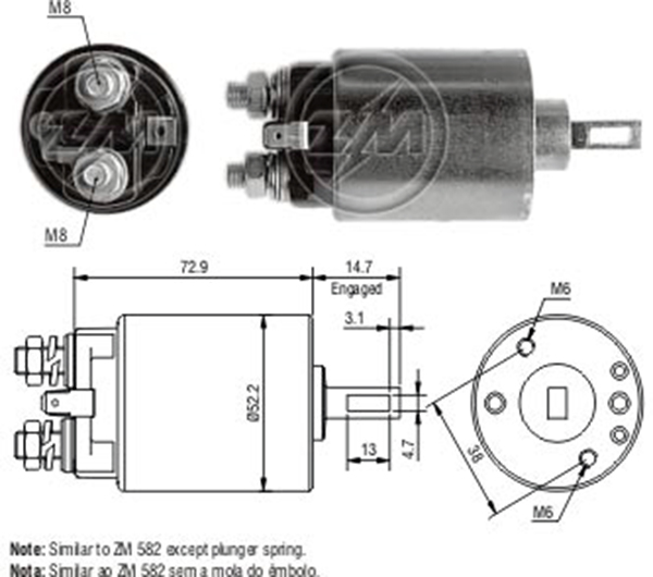 MARS OTOMATIGI 12V NISSAN 510 - 610 - 620 - 710 - SUNNY / RENAULT R12 - R15 - R17