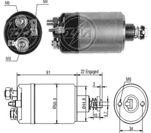 MARS OTOMATIGI 12V CHRYSLER - DODGE CHARGER - DODGE POLARA - OMNI / CHRYSLER - PLYMOUTH HORIZON - TURISMO