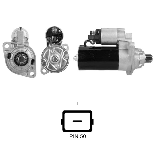 MARS MOTORU 12V 2,0 KW 10 DIS (CCW) AUDI A3 - TT / FORD / SEAT / SKODA / VOLKSWAGEN (0001125018)