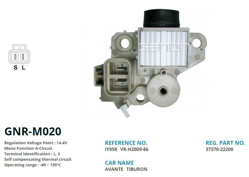 ALTERNATOR KONJEKTOR 12V HYUNDAI ACCENT - ELENTRA - SONATA 90 AMP (2 FIS TEK UC) (L, S)