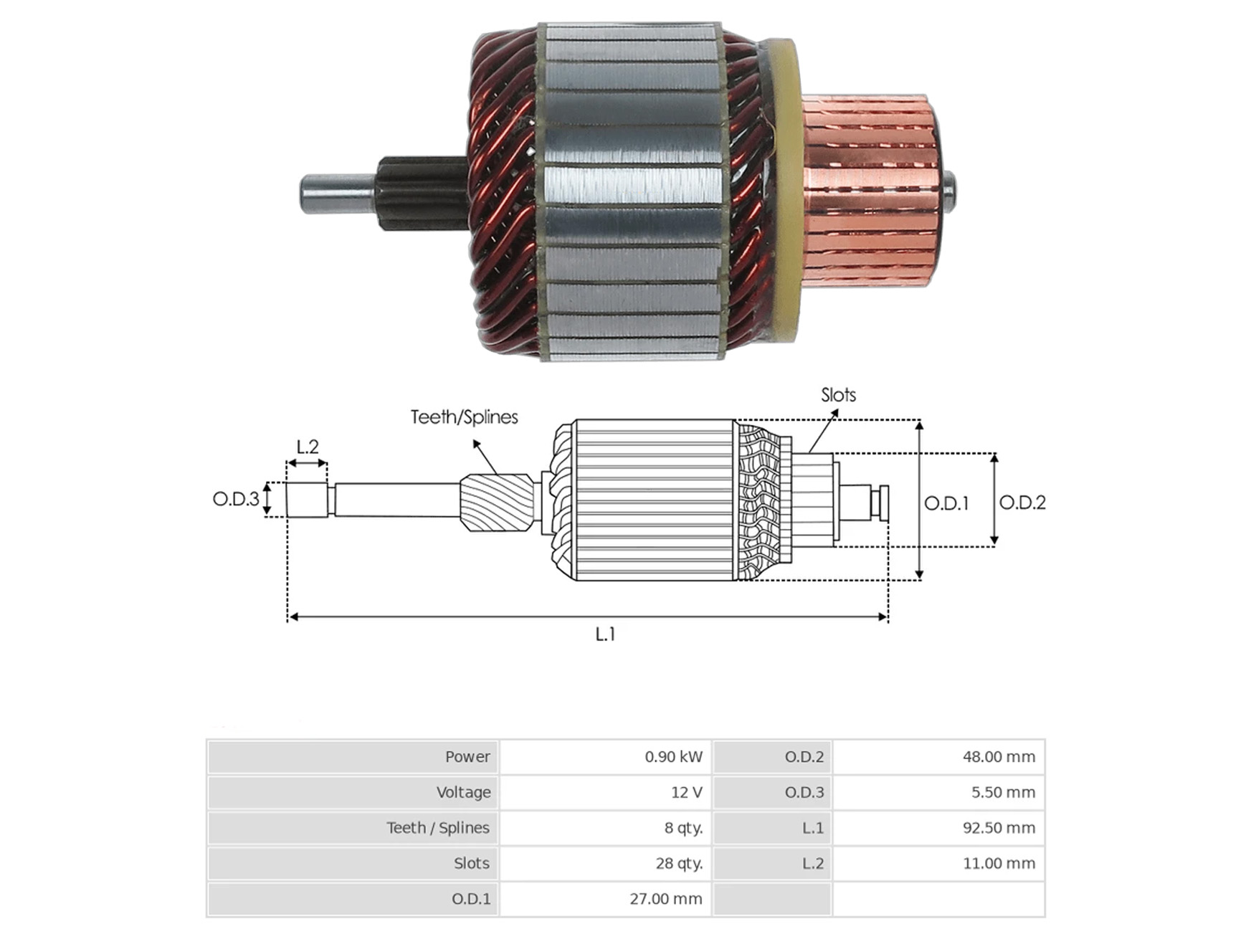 MARS KOLLEKTORU 12V 8 DIS HYUNDAI / KIA