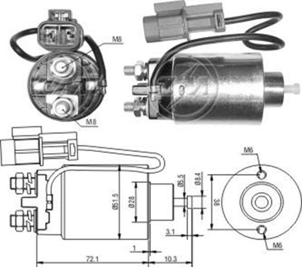 MARS OTOMATIGI 12V FORD MAVERICK / NISSAN 2400 - D21 - INFINITI - KING CAP - TERRANO