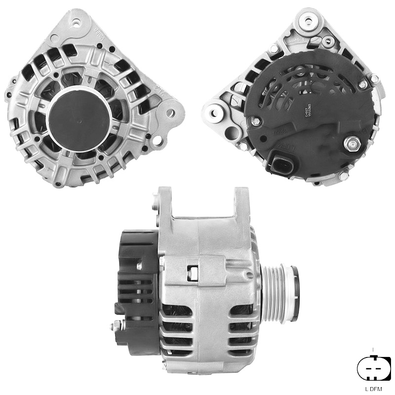 ALTERNATOR 12V 140 AMP AUDI A4-A6 1.9 TDI / SKODA SUPERB 1.9-2.0 TDI / VOLKSWAGEN PASSAT 1.9-2.0 TDI (012452501