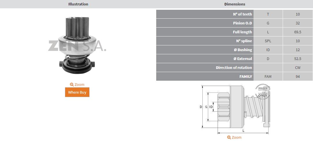 MARS DISLISI 10 DIS FORD CARGO C 1216 - 1412 - 1416 - 1617 - 1621 - F4000 / MERCEDES BENZ L - LA - LP / VOLKSWAGE