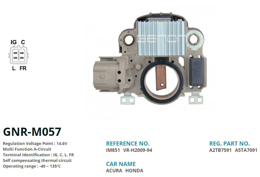 ALTERNATOR KONJEKTOR 12V HONDA CIVIC 4 FIS 1.4 / 1.6 MOTOR (A2TB7591 - A5TA7091) (IG, C, L, FR)