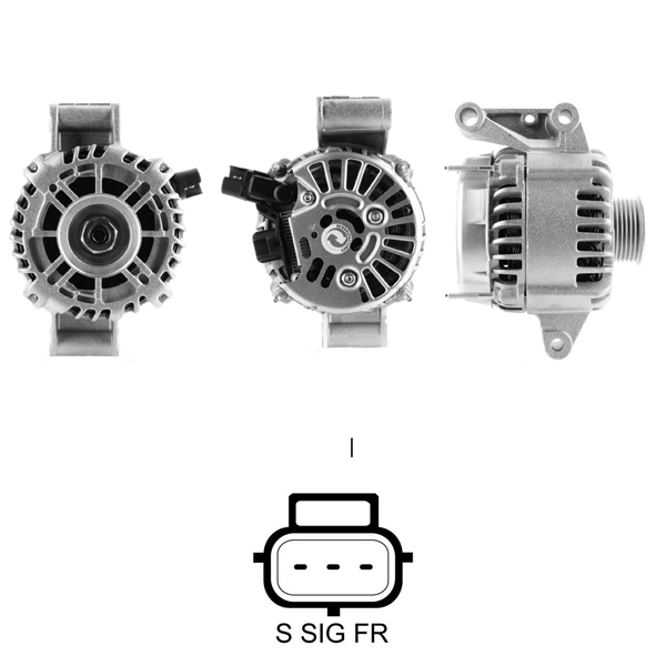 ALTERNATOR 12V 90 AMP FORD MONDEO 2,0 - 2,2 TDCI (CA1638IR - 20-150-01005)