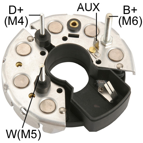 ALTERNATOR DIOT TABLASI 114MM MERCEDES / MAN / KHD / IVECO 3 CIVATA+1 FIS HAVUZLU