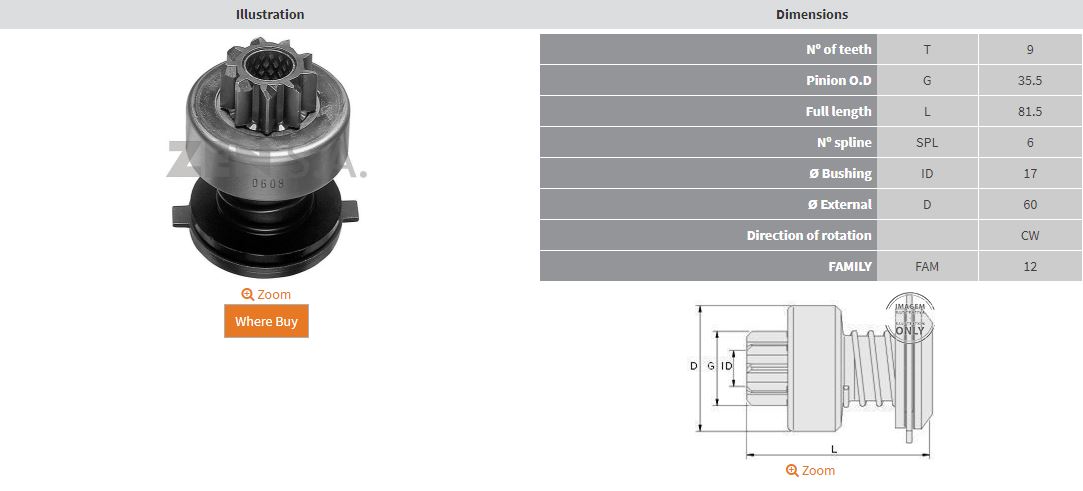 MARS DISLISI 9 DIS FIAT ALLIS 350 - 355 - 450 - 455 - 480 - AD4 - FL4