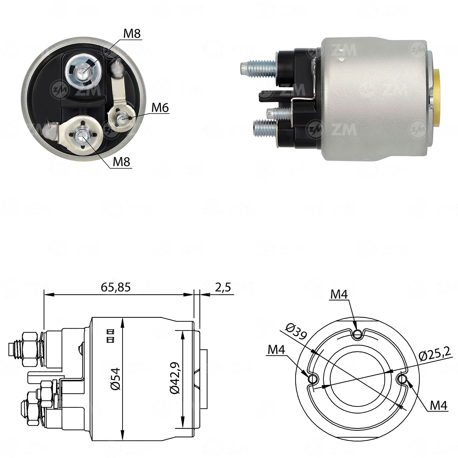 MARS OTOMATIGI 12V (2/3 DELIK) M6 SAG (YUKSEK KAPAK) FORD FIESTA - TRANSIT CUSTOM