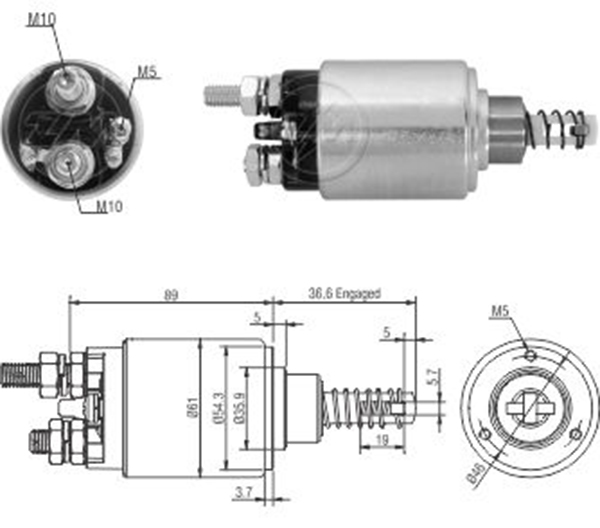 MARS OTOMATIGI 12V MAHINDRA M4530 - M7030 - M8000