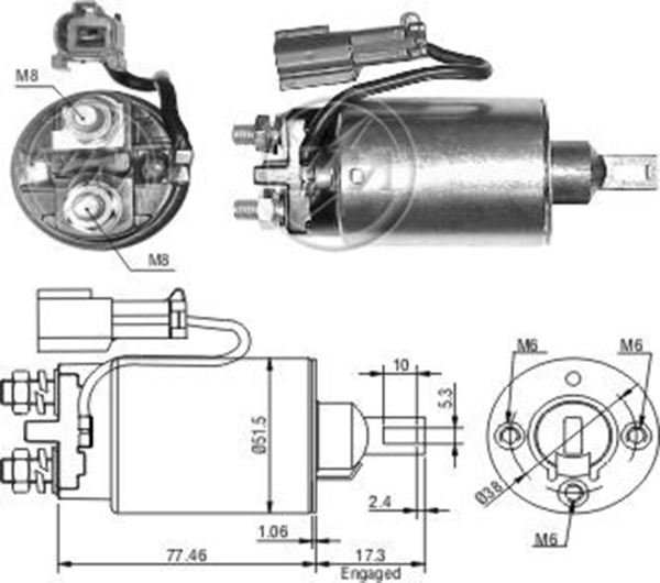 MARS OTOMATIGI 12V NISSAN 100 - ALMERA - PULSAR - SENTRA - SUNNY