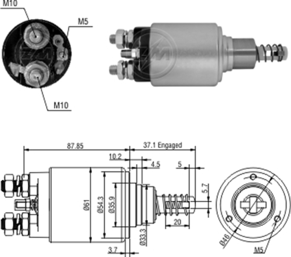 MARS OTOMATIGI 12V JOHN DEERE (Y.M. 230 SERIES)