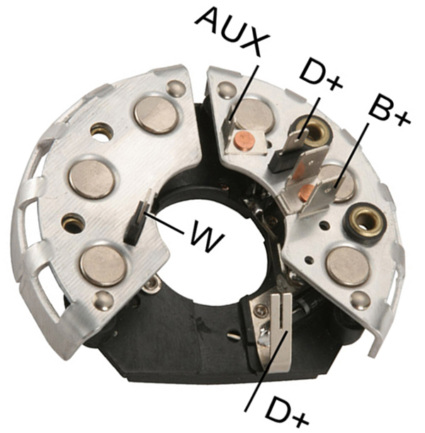 ALTERNATOR DIOT TABLASI AUDI / VOLKSWAGEN / DIZEL (4 FIS+DEVIR SAAT CIKISLI) 114MM