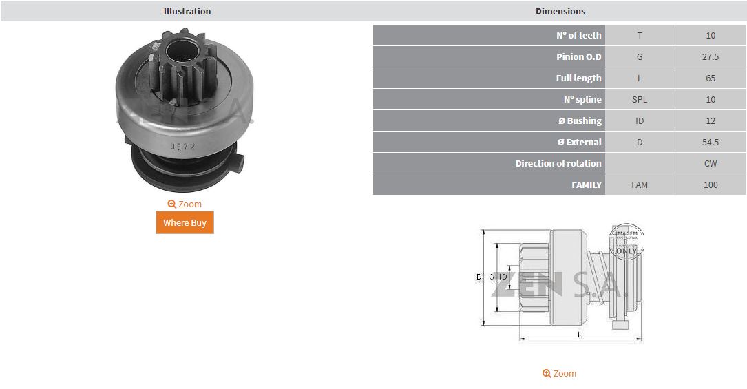 MARS DISLISI 10 DIS MERCEDES BENZ 190 - 200 - 300 DIZEL