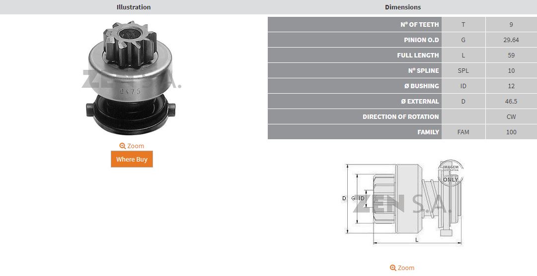 MARS DISLISI 9 DIS BMW 3.16 - 3.18 - 5.20 / FORD TRANSIT