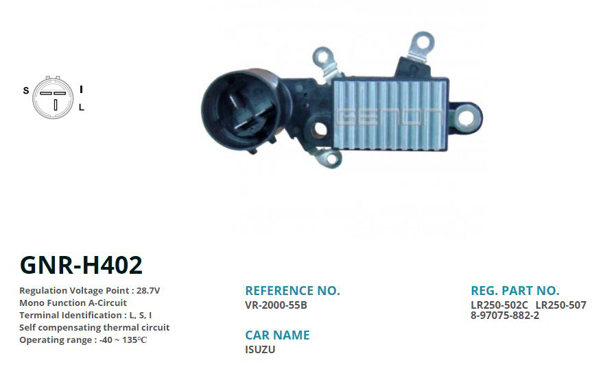 ALTERNATOR KONJEKTOR 24V ISUZU CHAMPION (L, S, I)