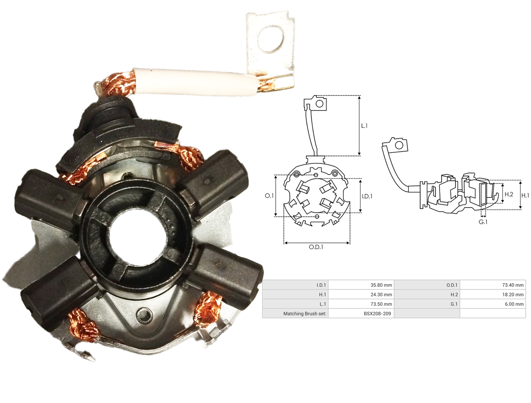 MARS KOMUR YUVASI 12V VOLKSWAGEN LT28-35 - LT40-55 - VOLT 2.5 TDI (BSX 200-201) (6 X 18 X 12.7/14.2) (BO 2011)