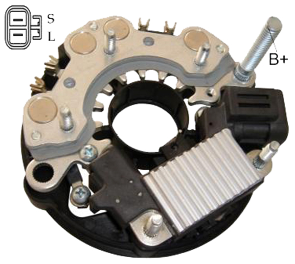 ALTERNATOR DIOT TABLASI 12V S-L TERMINAL NISSAN PICK UP D21 - D22 MOTOR (DIOT TABLASI + KONJEKTOR) 80 AMP (LR160-728E)