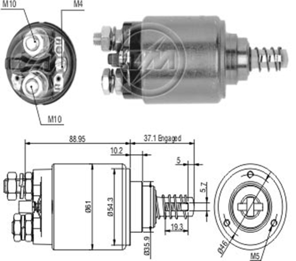 MARS OTOMATIGI 12V DEUTZ M 3330 - M 980 / LAMBORGHINI 100 - 600 / STEYR 8000