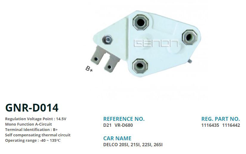 ALTERNATOR KONJEKTOR 12V OPEL RECORD - ASCONA - KADETT (B+)