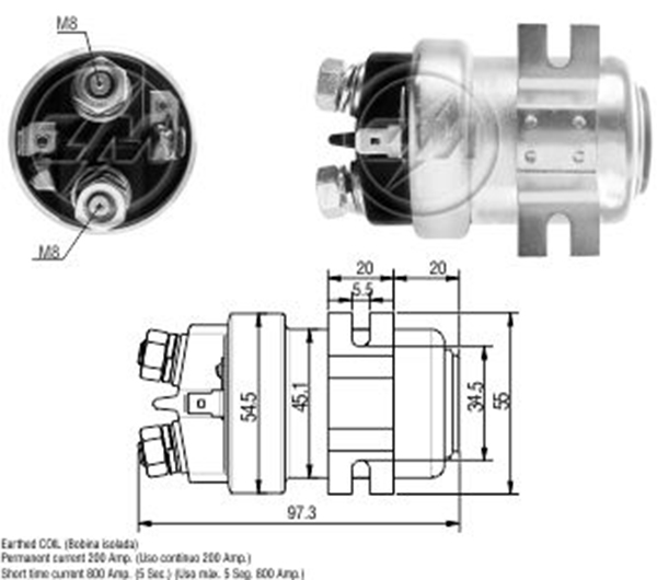 MARS OTOMATIGI 24V 200 AMPER UNIVERSAL TIP ARA OTOMATIK (SUN-0404)