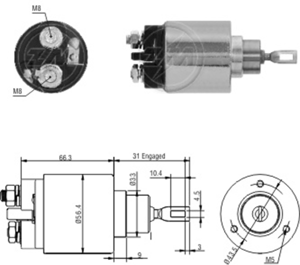 MARS OTOMATIGI 12V PORSCHE 914 / VOLKSWAGEN 1500 - 1600 - TRANSPORTER