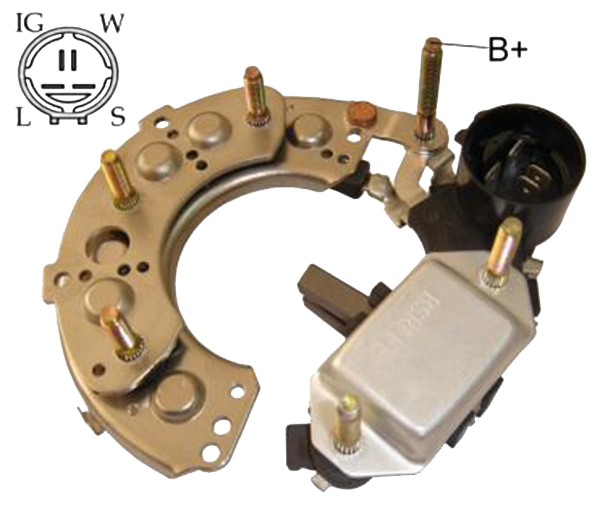 ALTERNATOR DIOT TABLASI 12V IG-L-W-S TERMINAL OPEL VECTRA 1 - 7D 4 FIS YUVARLAK SOKET (DIOT TABLASI + KONJEKTOR) (UWA-3570)