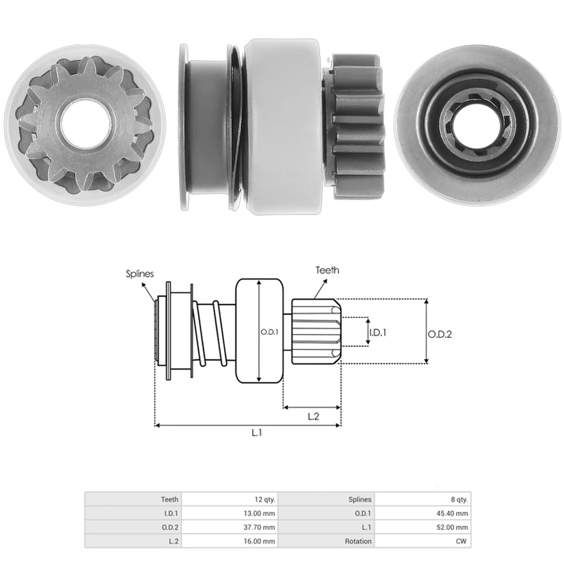 MARS DISLISI 12 DIS MITSUBISHI L300 - L200 - PAJERO (ZEN-1567 / UMD-5447)