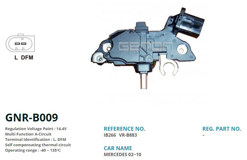 ALTERNATOR KONJEKTOR 12V MERCEDES BENZ 200 AMP (L. DFM)