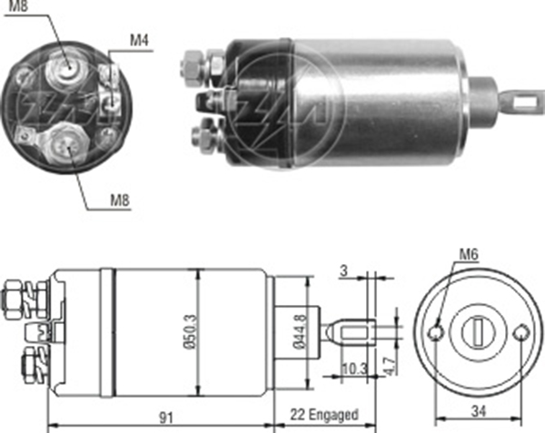 MARS OTOMATIGI 12V BUKH MARINE DV / SAAB 2 H - 2 HG - H - HG SERIES / VOLVO PENTA MARINE