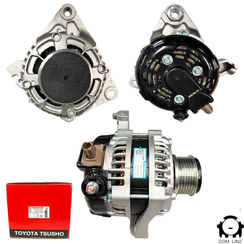 ALTERNATOR (TOYOTA TSUSHO) 12V 100 AMP TOYOTA YARIS - AURIS 1.4 D-4D (COM LIN2) (104211-3000)