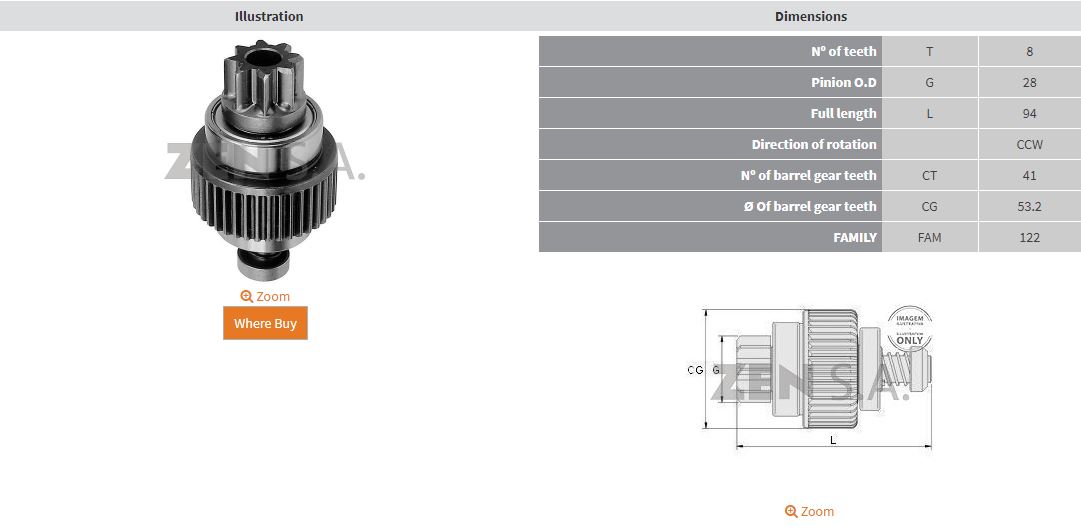 MARS DISLISI 8 DIS NISSAN E16 - NX1600 - NX2000 - PULSAR 1.6 - SENTRA 1.6 (CCW)