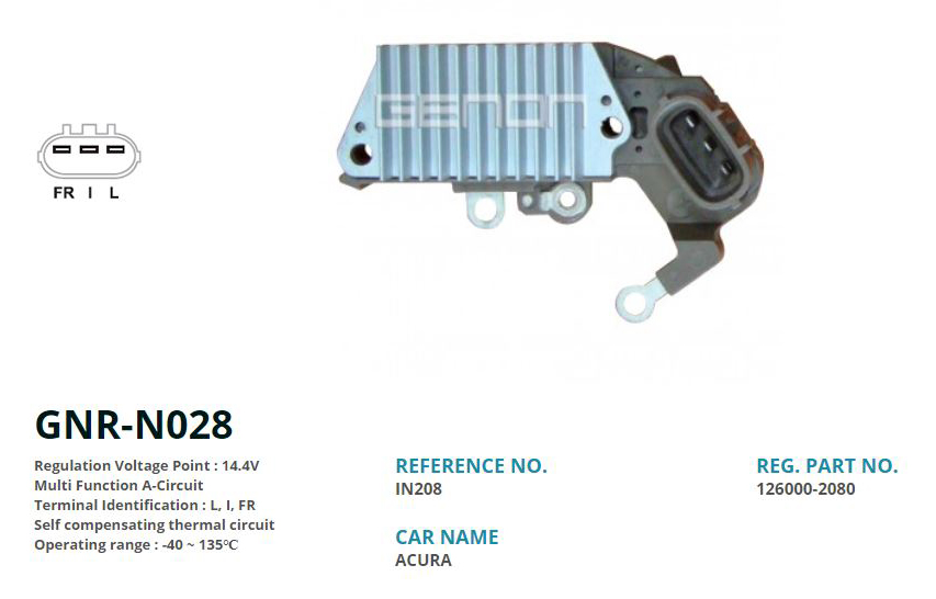 ALTERNATOR KONJEKTOR 12V HONDA CIVIC / CR-V / HR-V (L, I, FR)