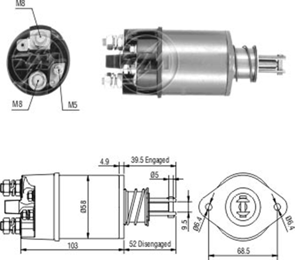 MARS OTOMATIGI 12V PEUGEOT 504 / RENAULT ESPACE - FUEGO - MASTER - 18 - 21 - 25 - SAFRANE - TRAFIC