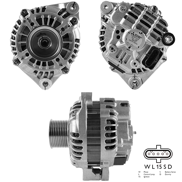 ALTERNATOR 24V 120 AMP IVECO 190 - 260 - 340 - 380 - 400 - 410 - 440