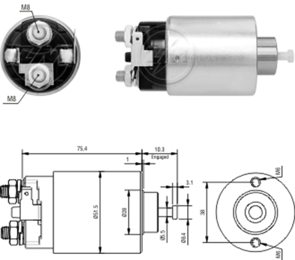 MARS OTOMATIGI 12V MITSUBISHI CARISMA - COLT - GALANT - LANCER - PAJERO - PAJERO PININ - PAJERO TR4 / VOLVO S40 - V