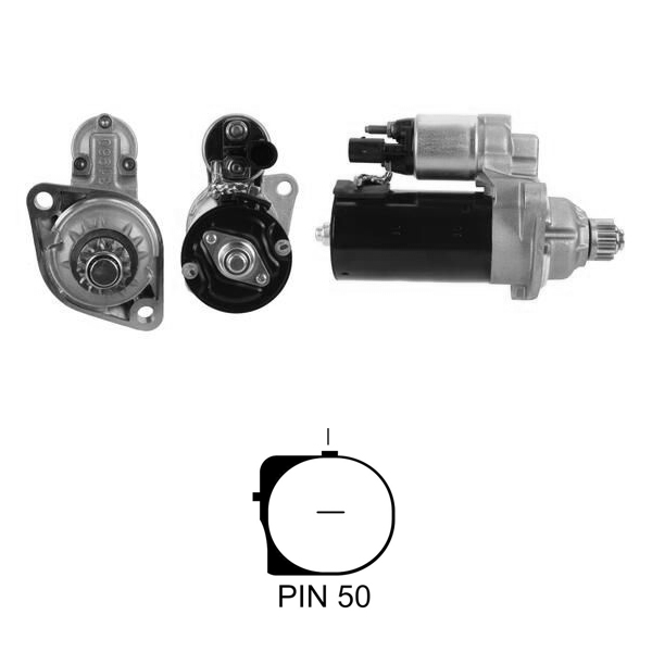 MARS MOTORU 12V 2,2 KW 13 DIS (CCW) AUDI TDI / MAN TGE / SEAT TDI / SKODA TDI / VOLKLSWAGEN TDI MOTOR (ESW20ER12