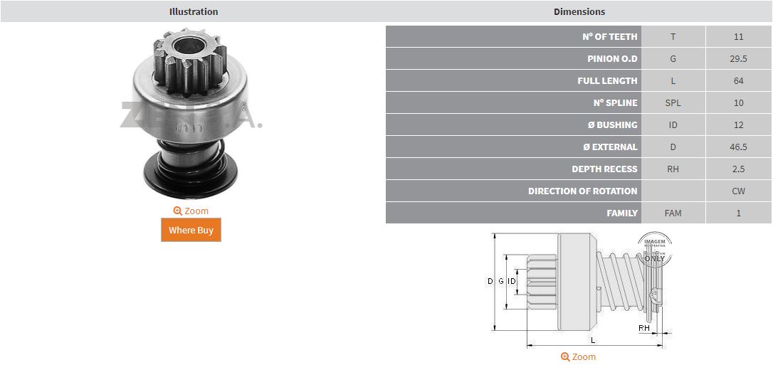 MARS DISLISI 11 DIS VOLVO PENTA