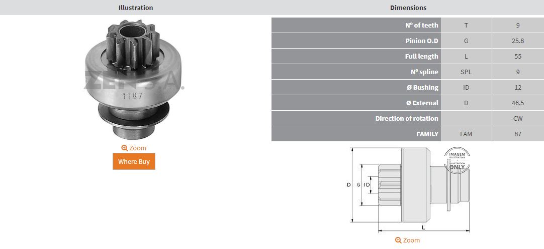 MARS DISLISI 9 DIS CITROEN CX / PEUGEOT 309-405-504-505-J5-J7 / RENAULT MASTER - TRAFIC / VOLVO 345