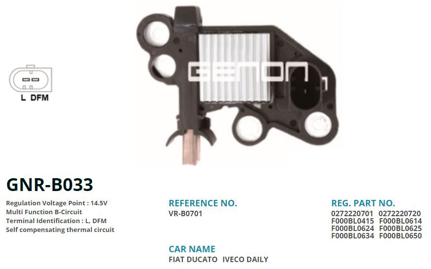 ALTERNATOR KONJEKTOR 12V AUDI / SEAT / SKODA / VOLKSWAGEN CADDY - GOLF - PASSAT - CRAFTER / FIAT DUCATO / IVECO DAILY / P