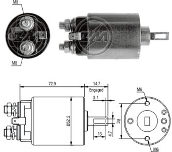 MARS OTOMATIGI 12V NISSAN 200 - 510 - 720 - D21