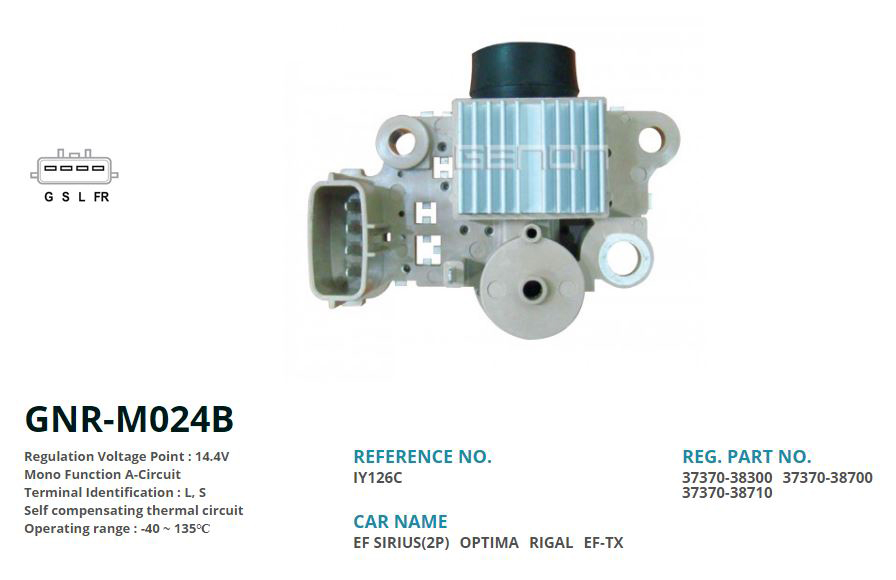 ALTERNATOR KONJEKTOR 12V KIA OPTIMA EF-TX (4 FIS - 2 FIS AKTIF) (L, S)