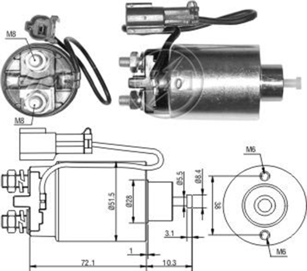 MARS OTOMATIGI 12V NISSAN 100 - 240 - D21 - FRONTIER - PRIMERA - STANZA - SUNNY - X TERRA