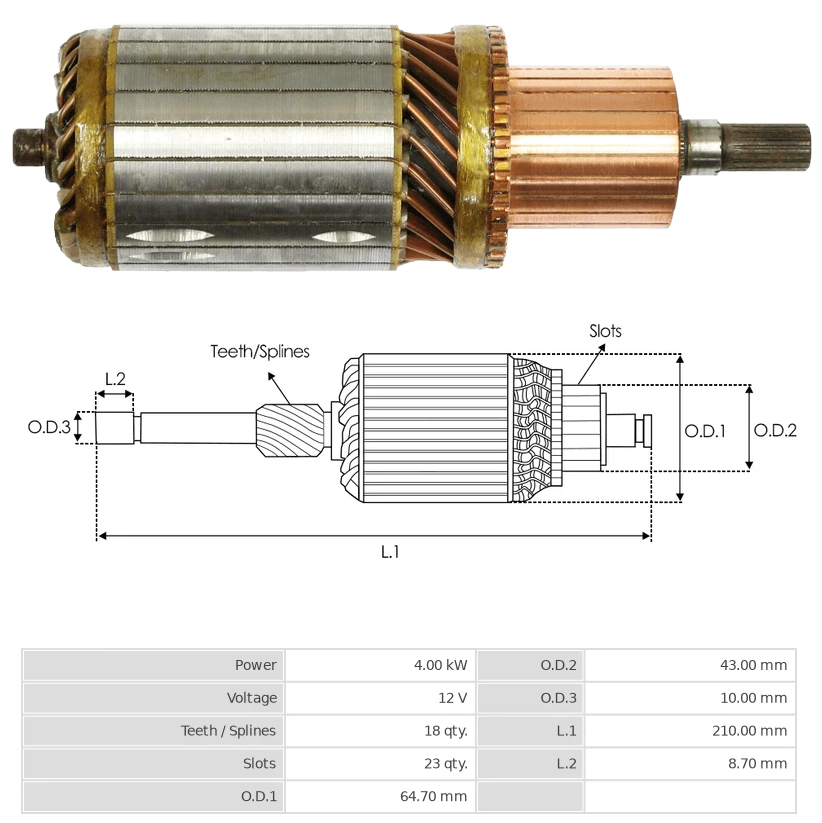 MARS KOLLEKTORU 12V 18 DIS CUMMINS / CASE / CATERPILLAR / JOHN DEERE / ISUZU