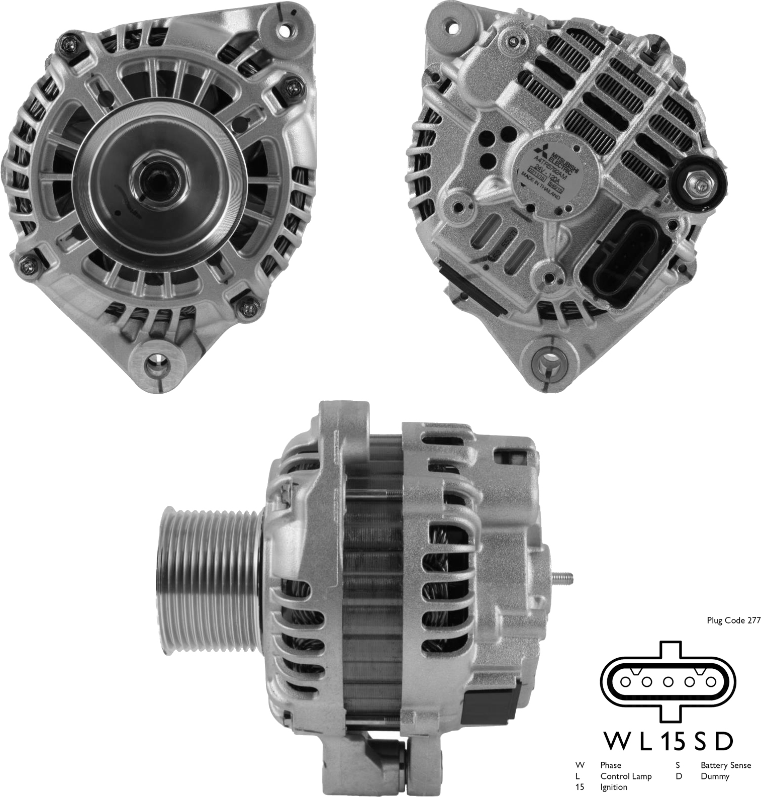 ALTERNATOR 24V 120 AMP IVECO