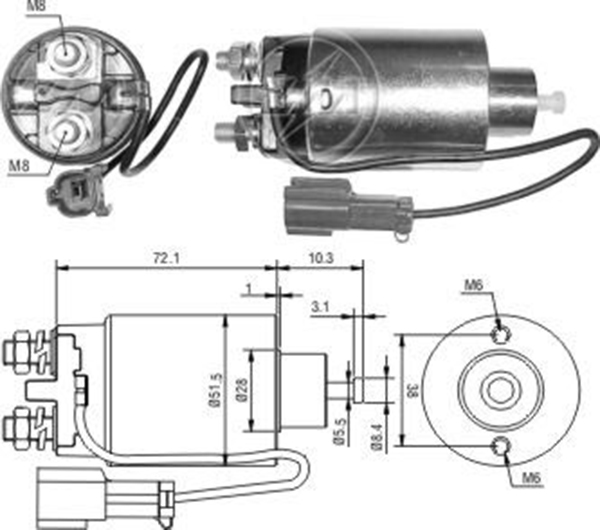 MARS OTOMATIGI 12V NISSAN 100 - ENTRA - INFINITI - PRAIRIE - PRIMERA - PULSAR - SENTRA - SUNNY