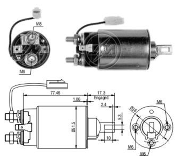 MARS OTOMATIGI 12V FORD ECONOVAN / MAZDA 323 - 324 - 325